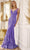 Juliet Dresses 277 - Glitter Lace Mermaid Prom Dress Special Occasion Dress XS / Purple