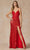 Juliet Dresses 289 - Illusion Sequin Evening Dress Special Occasion Dress XS / Red