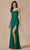 Juliet Dresses 291 - Cowl Corset Evening Dress Special Occasion Dress XS / Emerald Green