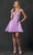 Juliet Dresses 857 - Embroidered Babydoll Cocktail Dress Special Occasion Dress XS / Lilac