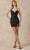 Juliet Dresses 867 - Cowl Sheath Cocktail Dress Special Occasion Dress XS / Black