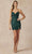 Juliet Dresses 867 - Cowl Sheath Cocktail Dress Special Occasion Dress XS / Emerald Green