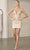 Juliet Dresses 870 - Sequin Embellished Cocktail Dress Special Occasion Dress XS / Champagne