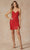 Juliet Dresses 873 - Sequin Fitted Cocktail Dress Special Occasion Dress XS / Red
