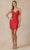 Juliet Dresses 876 - Sleeveless V-Neck Cocktail Dress Special Occasion Dress XS / Red