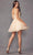 Juliet Dresses 881 - Feather Ornate Cocktail Dress Special Occasion Dress