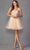 Juliet Dresses 883 - Glitter Corset Cocktail Dress Special Occasion Dress XS / Champagne