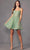 Juliet Dresses 883 - Glitter Corset Cocktail Dress Special Occasion Dress XS / Sage Green