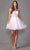 Juliet Dresses 883 - Glitter Corset Cocktail Dress Special Occasion Dress XS / White