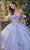Juliet Dresses JT1448J - Off Shoulder Flutter Sleeve Ballgown Special Occasion Dress