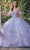 Juliet Dresses JT1448J - Off Shoulder Flutter Sleeve Ballgown Special Occasion Dress XS / Lilac
