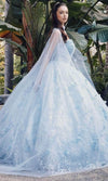 Juliet Dresses JT1449J - 3D Floral Embellished Sweetheart Ballgown Ball Gowns6