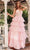 Juliet Dresses JT2438K - Plunging Tiered A-Line Prom Gown Evening Dresses