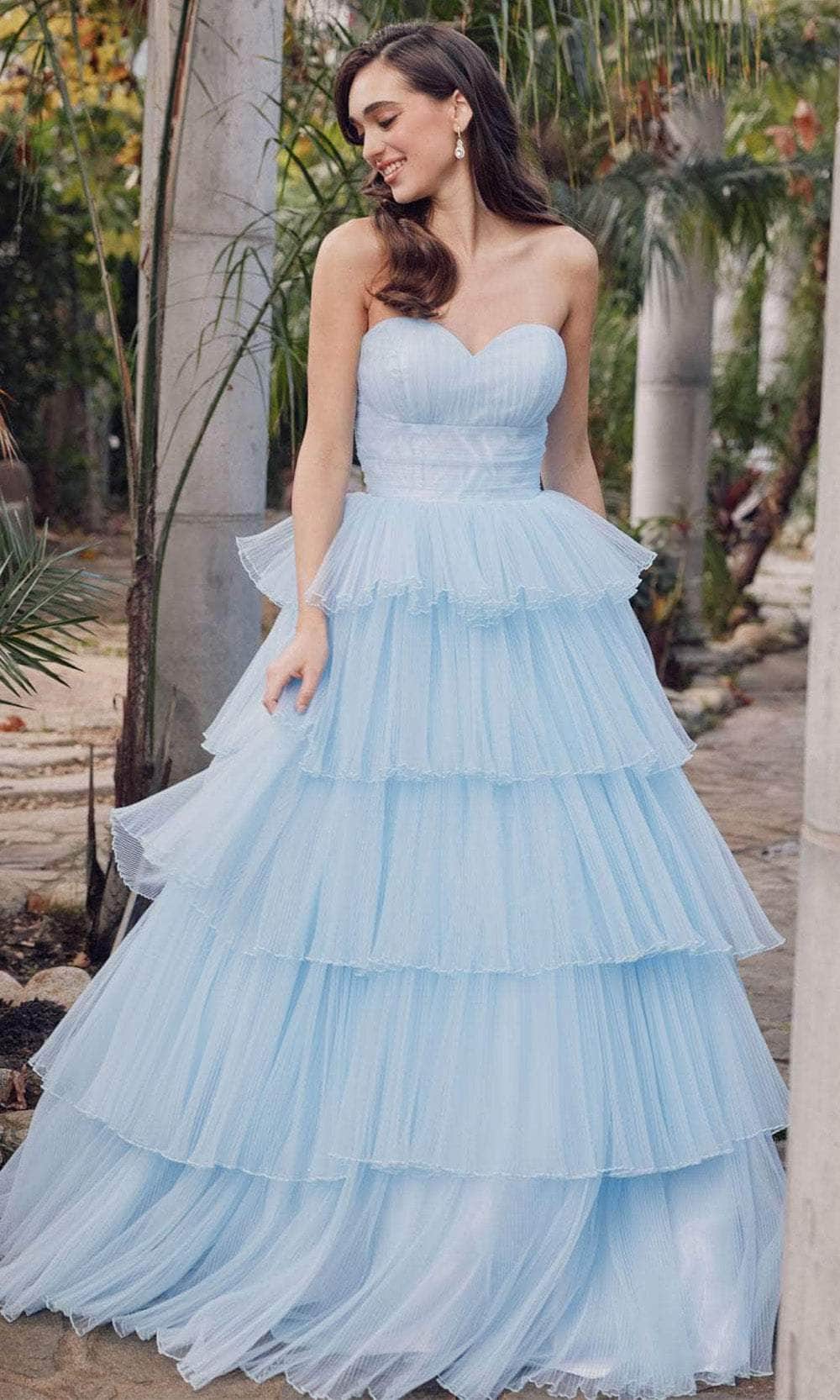 Juliet JT2452KCL Prom Dress - Ice Blue | NewYorkDress Juliet JT2452KCL Prom Dress - Ice Blue | NewYorkDress