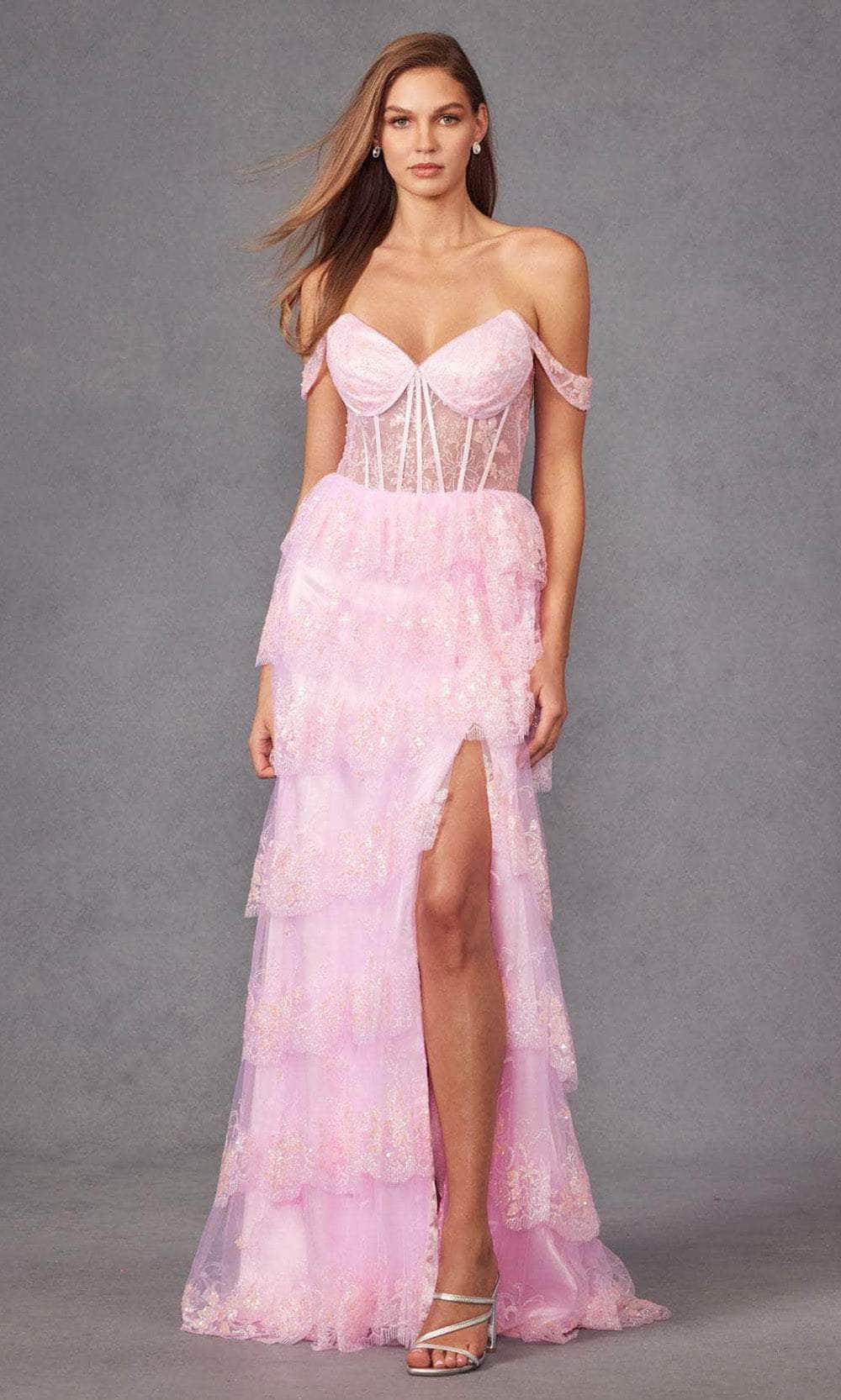Juliet Dresses JT2453K - Sweetheart Scallop Tiered Prom Gown Couture Candy Juliet Dresses JT2453K - Sweetheart Scallop Tiered Prom Gown Couture Candy