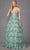 Juliet Dresses JT2454K - Sequin Lace Ruffle Skirt Prom Gown Evening Dresses XS / Sea Green