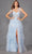 Juliet Dresses JT2465A - Bow Straps Ruffled A-Line Prom Gown Evening Dresses XS / Ice Blue