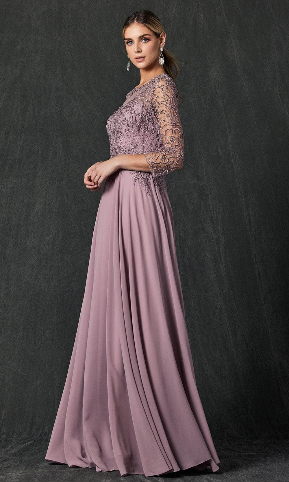 Plus Juliet Sequin Lace & Chiffon Gown