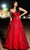 JVN by Jovani JVN26109 - Strapless Embroidered Ballgown Ball Gowns 00 / Red