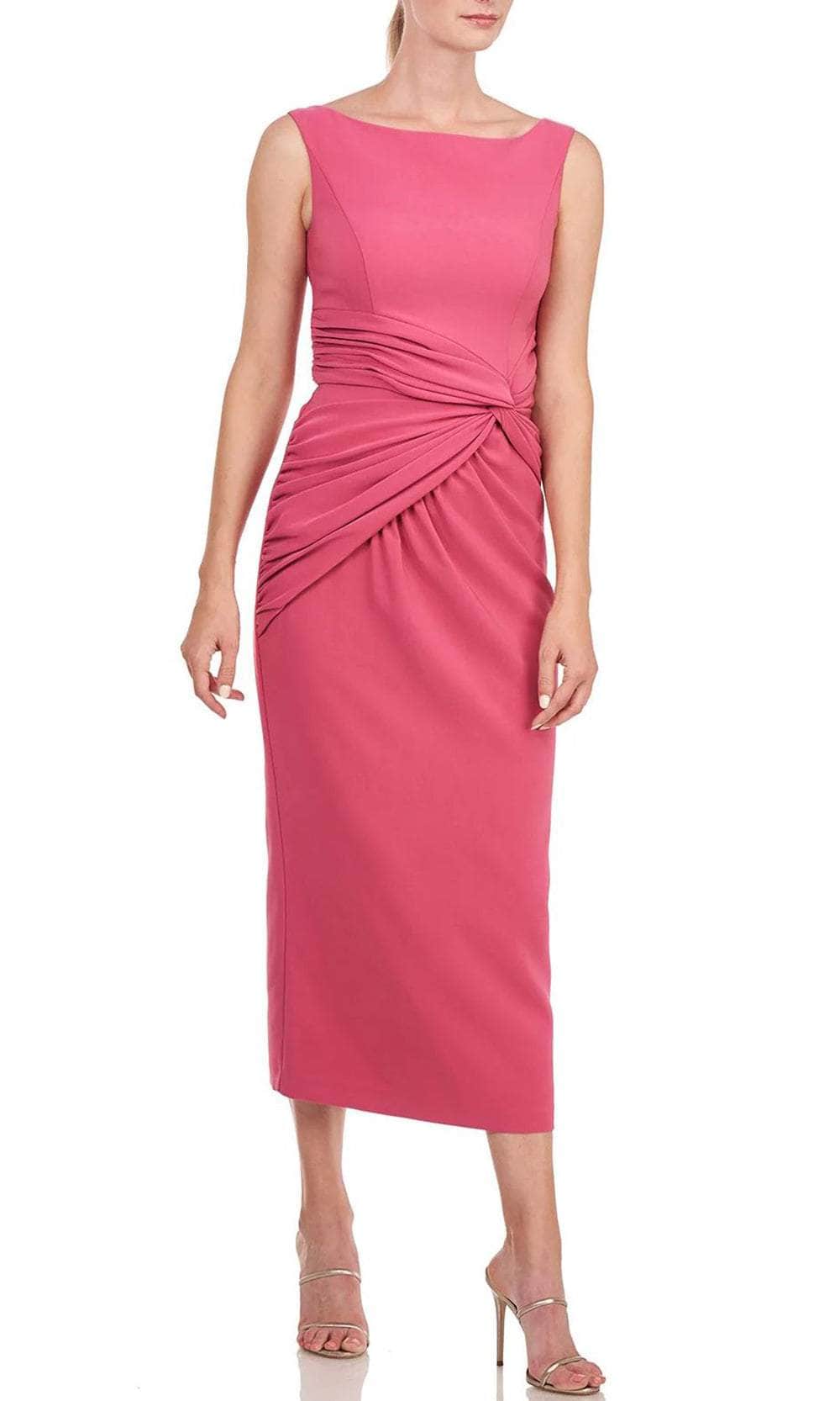 Kay Unger 5516686 - Tea Length Twist Front Dress Kay Unger 5516686 - Tea Length Twist Front Dress