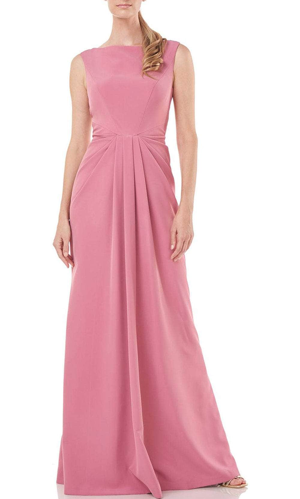 Kay Unger 5517445 - Pleated Detail Sleeveless Long Dress Kay Unger 5517445 - Pleated Detail Sleeveless Long Dress