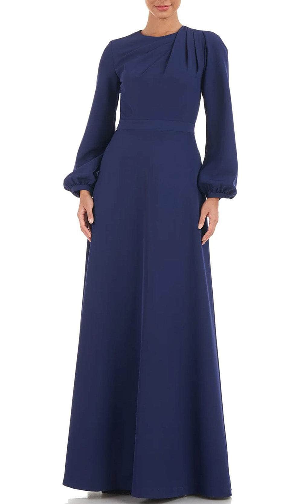 Kay Unger 5518334 Long Sleeve Jewel Neck Long Dress – Couture Candy