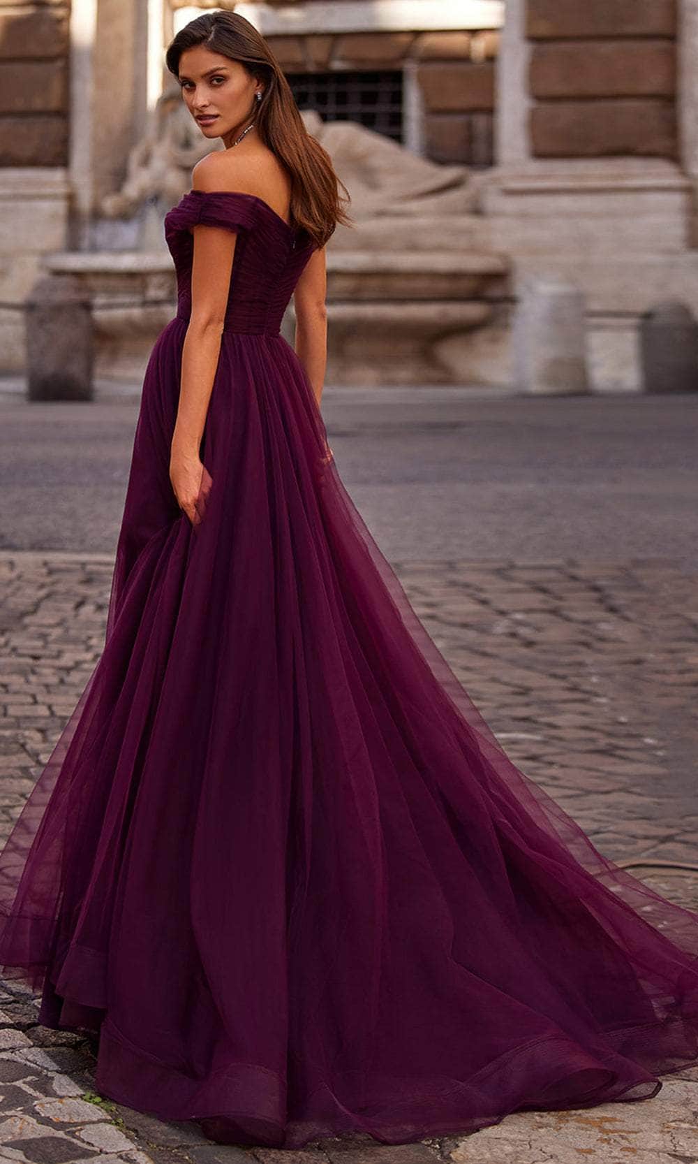 ethereal prom dresses Ethereal Lilac Prom Dress with Lace Corset Bodice and A-Line Slit XS / Lilac