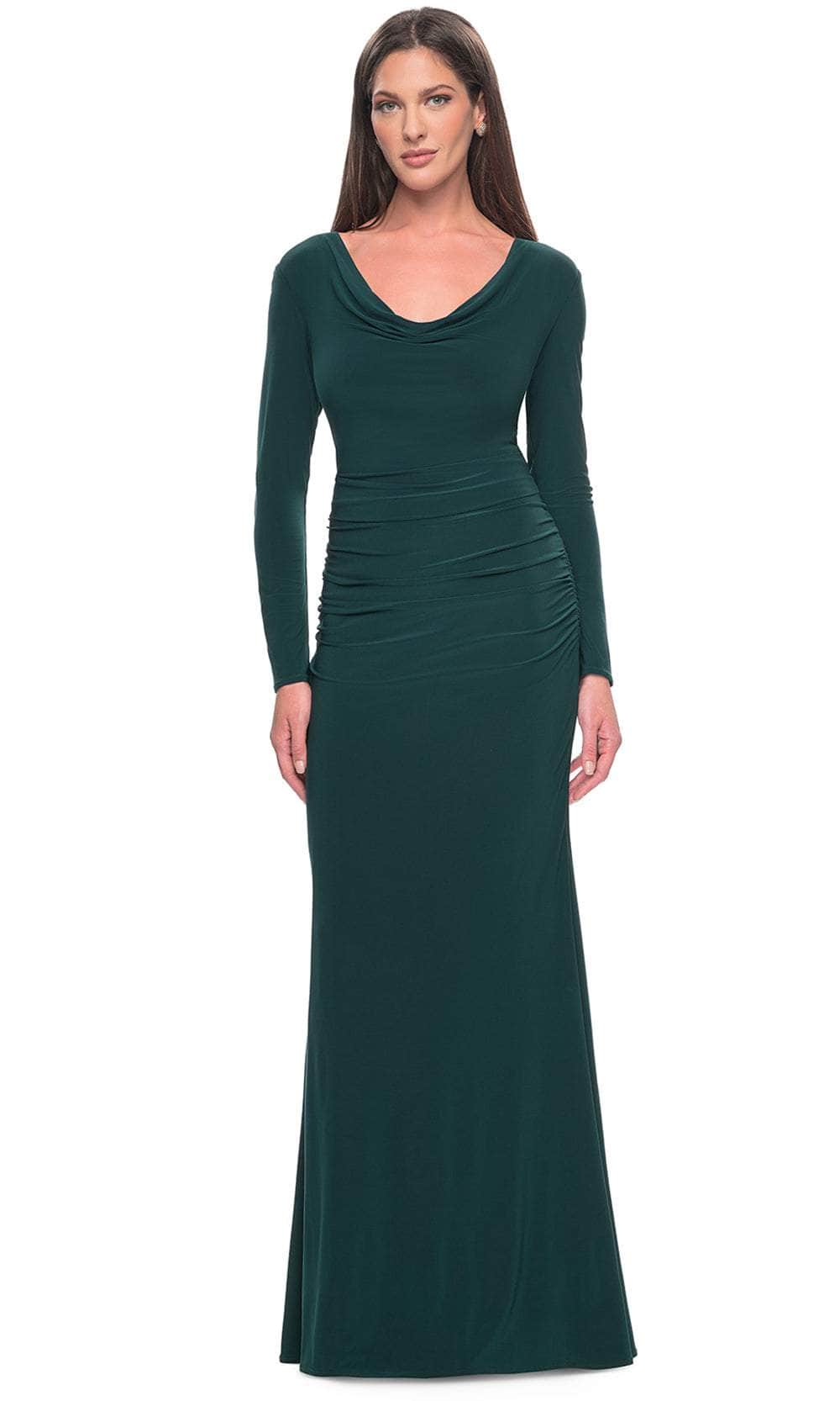 La Femme 30813 Long Jersey Evening Dress | Formal Dress Shops 12 / Navy La Femme 30813 Long Jersey Evening Dress | Formal Dress Shops 12 / Navy