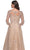 La Femme 30859 - Quarter Sleeve Bateau Neck Evening Gown Prom Dresses