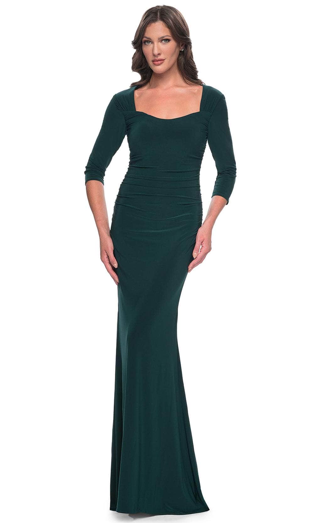 La Femme 30883 - Quarter Sleeve Jersey Evening Dress Couture Candy La Femme 30883 - Quarter Sleeve Jersey Evening Dress Couture Candy