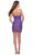 La Femme 30988SC - Straight Across Sequin Cocktail Dress Homecoming Dresses 6 / Purple
