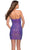 La Femme 30988SC - Straight Across Sequin Cocktail Dress Homecoming Dresses 6 / Purple
