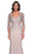 La Femme 31194 - Lace Applique Quarter Sleeve Evening Gown Evening Dresses