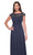 La Femme 31195 - Cap Sleeve Applique Evening Dress Evening Dresses
