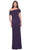 La Femme 31459 - Asymmetrical Sheath Formal Dress Evening Dresses 4 / Eggplant