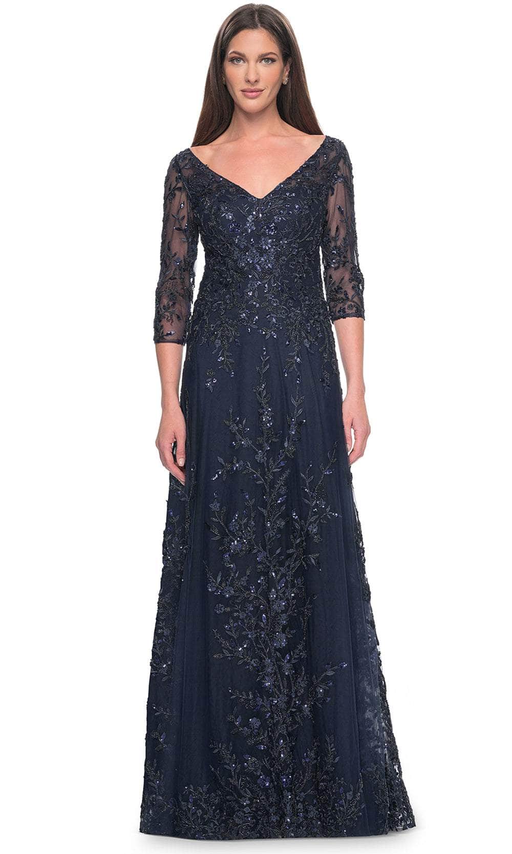 La Femme 31719 - Lace Sequin Formal Dress Couture Candy La Femme 31719 - Lace Sequin Formal Dress Couture Candy