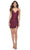 La Femme 31831 - Beaded Sheath Cocktail Dress Cocktail Dresses 00 / Dark Berry