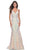 La Femme 31943 - Sequin Pattern Prom Dress Prom Dresses 00 / Champagne