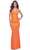 La Femme 31968 - Rhinestone Cowl Prom Dress Prom Dresses 00 / Bright Orange