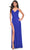 La Femme 31978 - Cowl Bodice Prom Dress Evening Dresses 00 / Royal Blue