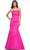 La Femme 31980 - Strapless Satin Prom Dress Prom Dresses 00 / Hot Pink