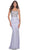 La Femme 31989 - Rhinestone Bodice Prom Dress Special Occasion Dress 00 / Light Periwinkle