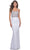 La Femme 31989 - Rhinestone Bodice Prom Dress Special Occasion Dress 00 / White