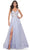 La Femme 32028 - Lace Styled Prom Dress Special Occasion Dress 00 / Light Periwinkle