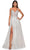 La Femme 32028 - Lace Styled Prom Dress Special Occasion Dress 00 / White