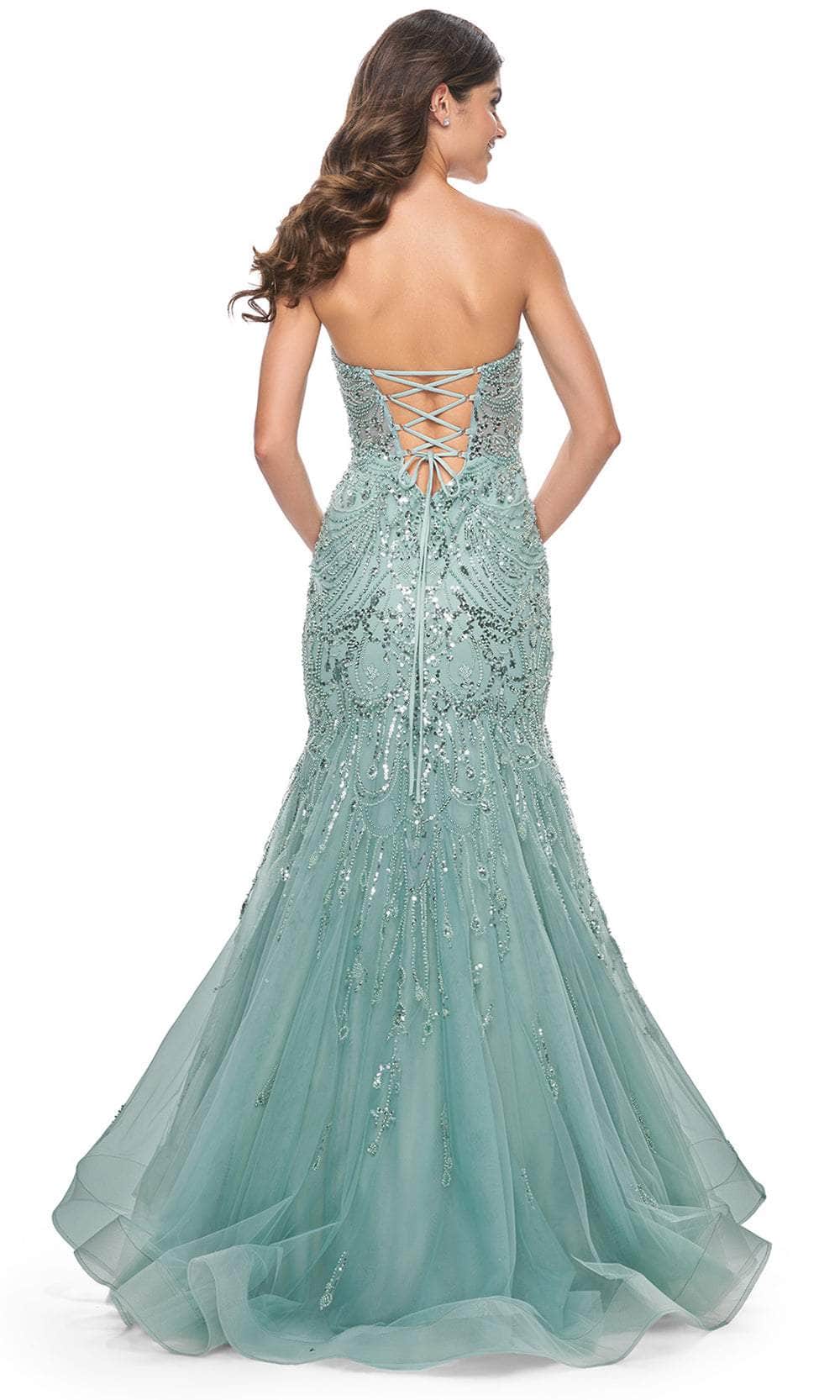 La Femme 32053 Sweetheart Tie Open Back Prom Dress – Couture Candy
