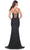 La Femme 32064 - Scoop Neck Beaded Corset Prom Dress Evening Dresses