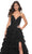 La Femme 32086 - Surplice V-Neck Ruffled Prom Dress Prom Dresses