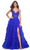 La Femme 32128 - Ruffle Tiered Prom Dress Evening Dresses 00 / Royal Blue