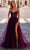 La Femme 32135 - Fishnet Bodice Prom Dress Evening Dresses 00 / Dark Berry